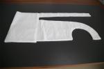 White Disposable Poly Aprons For Housework / Medical Industry Clothing