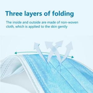 Wholesale 30pcs 3 Ply Nonwoven Disposable Medical Face Mask from china suppliers