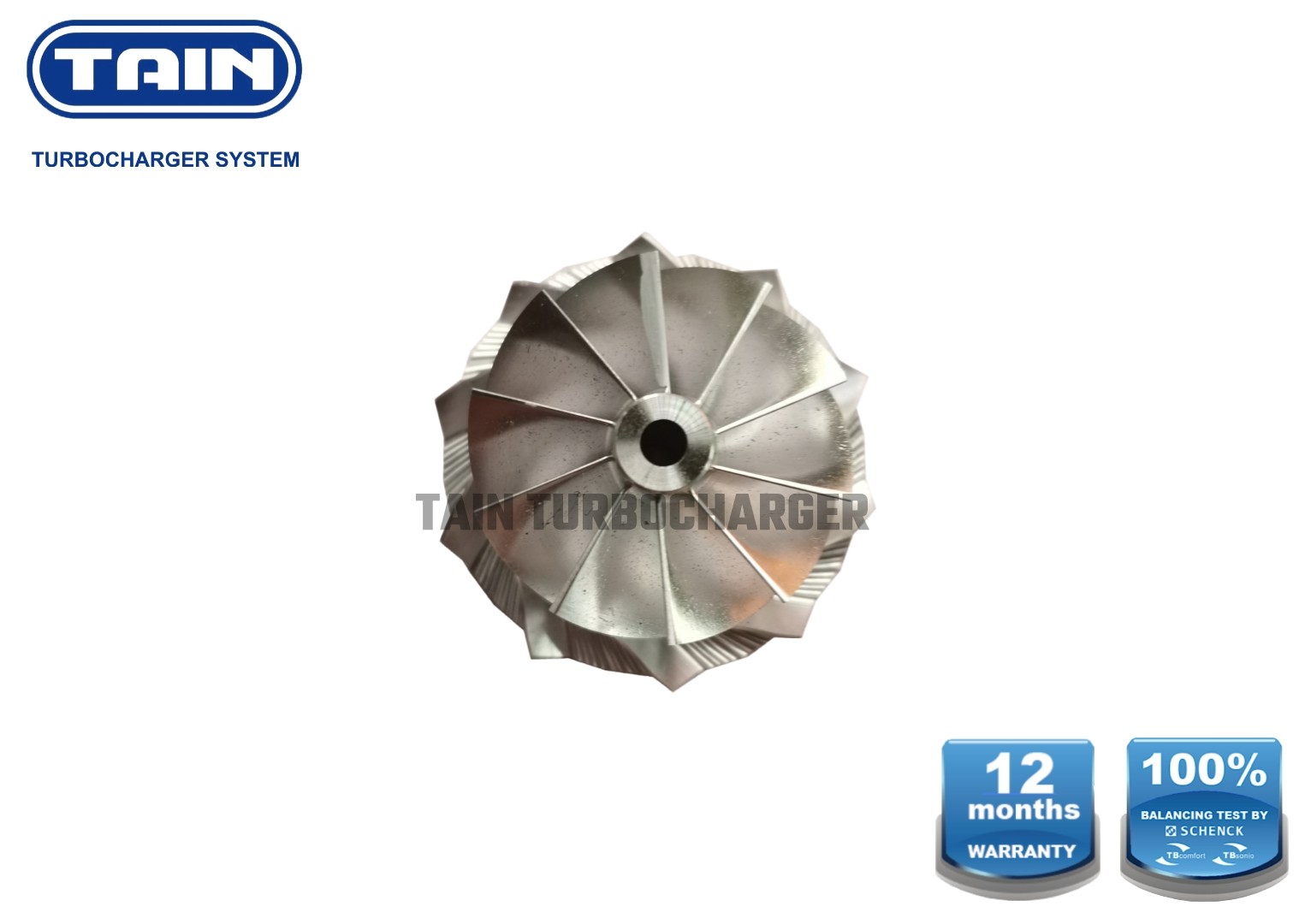10blade Billet Turbo Compressor Wheel Upgrade KP39 46mm / 48.6mm 35.5mm For Ford Focus / Mondeo