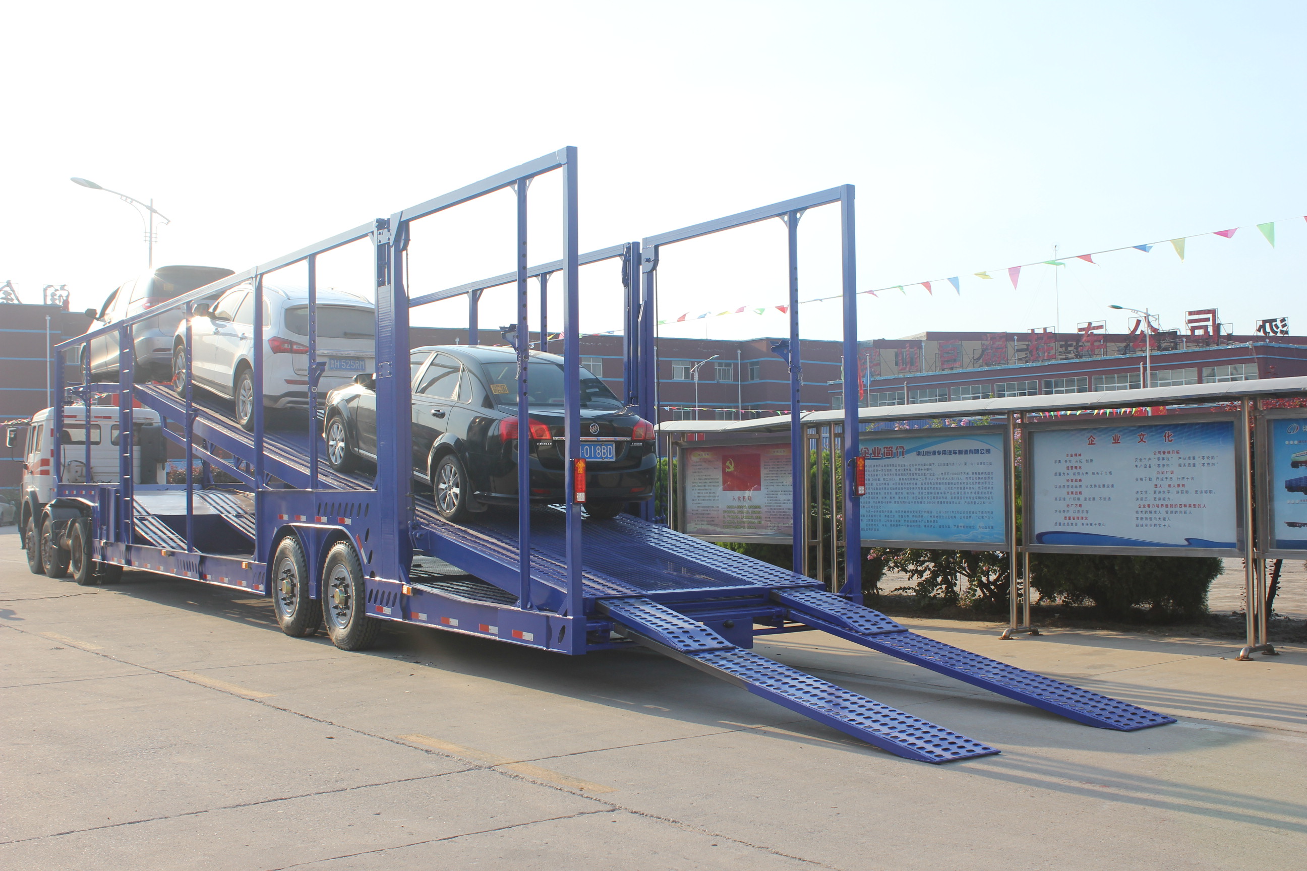 Car Carrier Transport Semi Trailer Car Trailer As Customer's Requirements