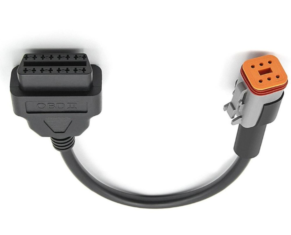 Compatible 6 Pin Connector Can-Bus Protocol Motorcycle OBD Wire Harness Diagnostic Adapter Cable