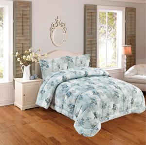 Wholesale Flower Printed Microfiber Bed Sheet Microfiber Comforter Cover Queen Size Easy Care from china suppliers