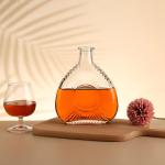 Super Flint Glass Bottle for Vodka Brandy Whisky Rum Hot Stamping Transparent