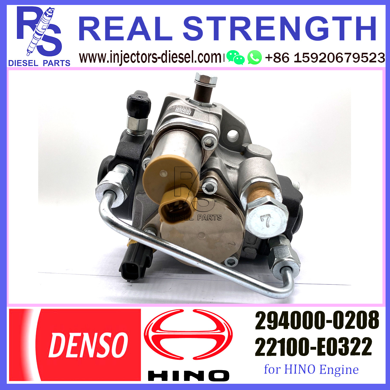 Diesel Common Rail Denso Fuel Injection Pump 294000-0208 22100-E0322 for HINO