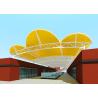 Buy cheap PVDF Or PTFE Tensile Membrane Canopy Steel Frame For Shopping Mall from wholesalers