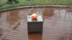 Outdoor Rattan Sofa Coffee Set , Hand-Woven Garden Sofa Chair Set