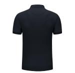 Leisure Style Black Polo Neck T Shirt Mens 100 Cotton Work Shirts Short Sleeve
