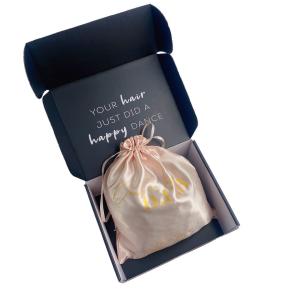 Wholesale Wholesale Personalised Custom Logo Satin Drawstring Bag Hair Bundle Packaging Box And Bags from china suppliers