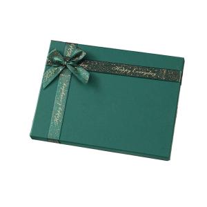 Wholesale Custom Christmas Gift Box Large Lid Bottom Box Packaging Bow Holiday Ribbon Luxury Unique Holiday Party Gift Box from china suppliers