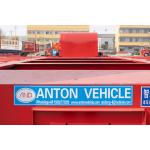 80-160 Ton 3/4 Axle Gooseneck Flatbed Lowbed Trailer with ABS Anti-lock Braking
