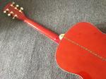 customization G200 Acoustic Guitar Flame red Top Solid spruce maple Tiger