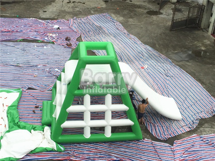 4.8m High Inflatable Water Toys Inflatable Water Jumping Tower With Water Slide