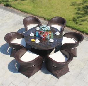Wholesale All weather Outdoor Garden Patio chair and table Aluminium PE Rattan chairs For Hotel from china suppliers