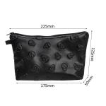 Wholesale Custom Pure Color Waterproof PU Leather Makeup Wash Bag