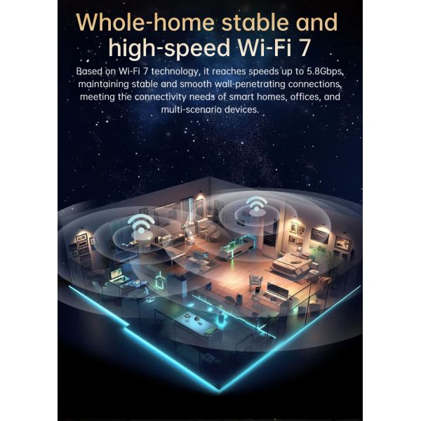 QOGRISYS WIFI7 Moudle Based on Qcalcomm Chip QCC2072 5.8Gbps High Speed WIFI 7 Module