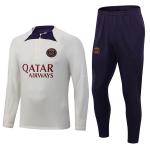 Ivory Full Zip Football Team Tracksuits Training Kit Set