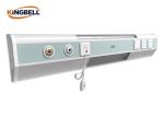 KB6200B Blue Hospital Bed Head Panel 1000mm Length Two Pcs Gas Outlets