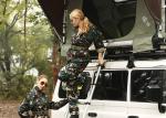 Waterproof Splashing Car Roof Tent That Goes On Top Of Car 223*139*25CM Size