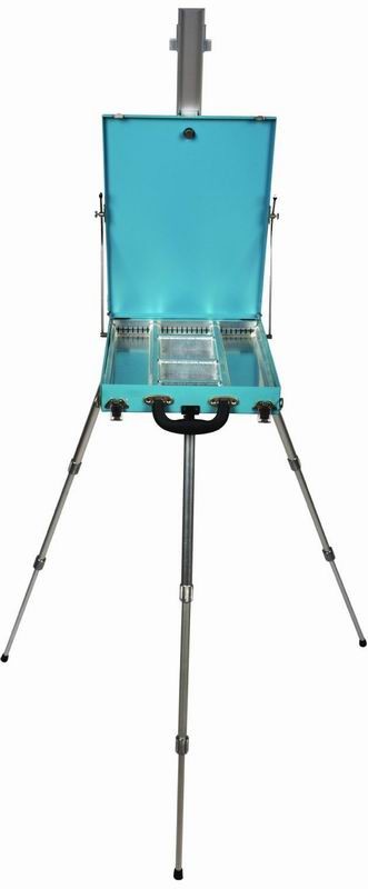 Wrought Iron Artist Box Easel , Collapsible Childrens Art Easel With Storage