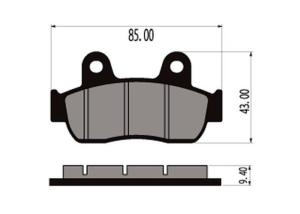 Wholesale Motorcycle Brake Pad Set for Honda KTT, CBF150 from china suppliers