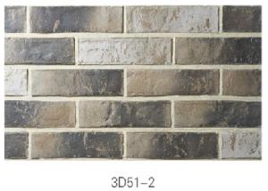 Wholesale 3D51-2 Clay Thin Veneer Brick Low Water Absorption For Interior /Outdoor Brick Veneer from china suppliers