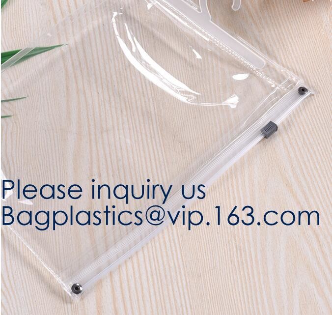 Clear PVC Carry On Travel Toiletry Bag For Women Wallet Purse EVA Zippered Cosmetic Makeup Bag, bagease, bagplastics, pa