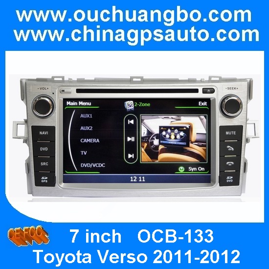 Ouchuangbo autoradio DVD sat navi for S100 Toyota Verso 2011-2012 with touch screen MP3 media palyer OCB-133