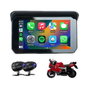 Wholesale IP67 Waterproof 5inch IPS Screen Motorcycle Carplay GPS Navigator 2 in 1 Wireless Apple Car-play Android Auto from china suppliers