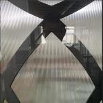 Metal Fashion Laser Cutting Iron Rectangle 0.2in Decorative Front Doors Wrought