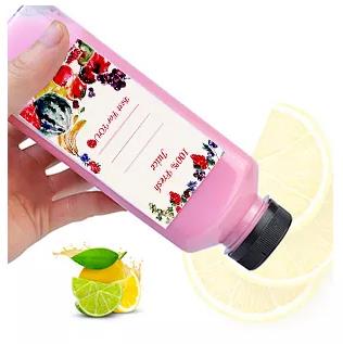 Customized Empty Plastic Juice Bottles 250ml 2oz