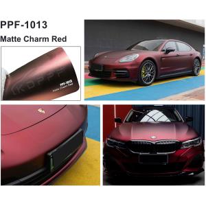 Wholesale Matte Charm Red Heat Healing Color Paint Protection Film Hydrophobicity Matte Color Car Wrap Film from china suppliers