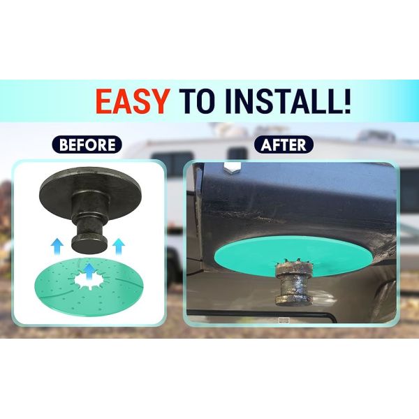 OEM 10 Inch 12Inch PP Fifth Wheel Grease Plate Self Lubricating No Tools Required