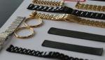 Watch band, bracelets and watch case IPG gold plating