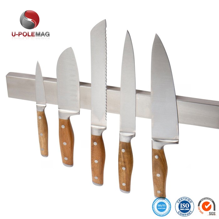 18'' Size Permanent Neodymium Magnet Bar for Wood Magnet Knife Holder U-POLEMAG