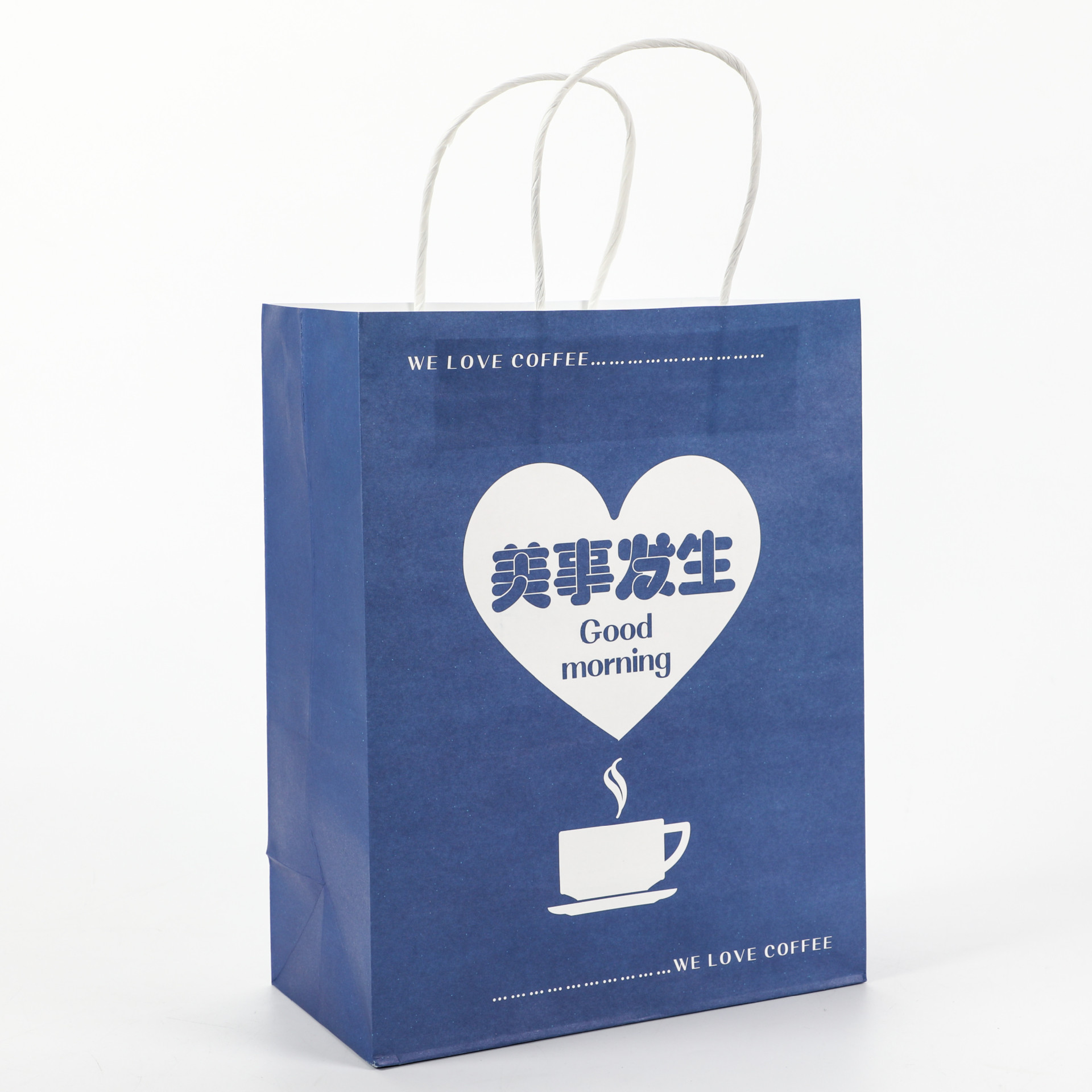 Reasonable Coffee Drink Takeout Twist Kraft Paper Bag Customized Logo Customized Size