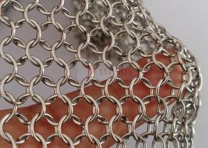 Wholesale Silver Color Metal Ring Mesh Stainless Steel For The Decoration Of Buildings Facade from china suppliers