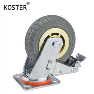 Wholesale 300kg Heavy Duty Golden Caster Wheel With Brake And Durable 4 Inch/5 Inch/6 Inch/8 Inch from china suppliers