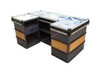 Wooden And Steel Automatic Cashier Checkout Counter / Supermarket Checkout