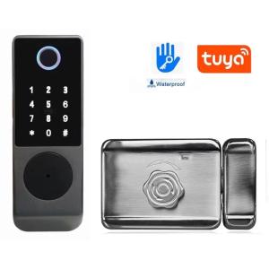 Wholesale Waterproof Smart Door Lock Tuya TTlock Fingerprint Keyless IC Card Digital Door Lock from china suppliers