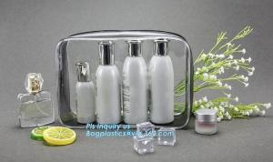 Wholesale Fashion Packing Cosmetic Bag EVA Pouch, OEM promotional transparent plastic Heat Seal sewing zipper clear pvc cosmetic b from china suppliers