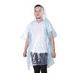 50X80" Waterproof Lightweight Clear PE Disposable Poncho for Children Adults
