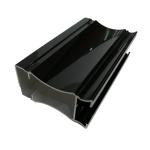 Machined Black Pearl Aluminum Glass Window Frame Profiles