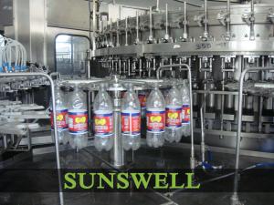 Wholesale High Speed Carbonated Filling Machine , 1000ml Soft Drink Beverage Bottle Packaging Machine from china suppliers
