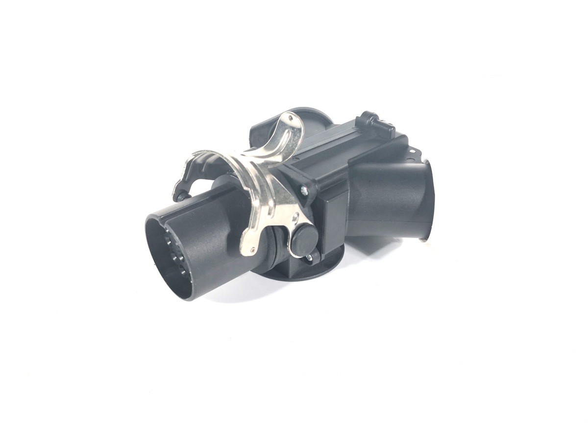 Black Trailer Wiring Plugs And Sockets 24v 15 Pole To 7 Pole European Style