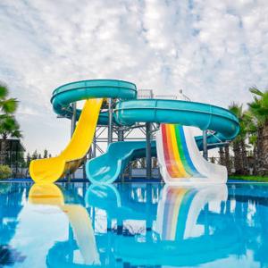 Wholesale Water Amusement Park Equipment Fiberglass Water Raft Slide for Aqua Park from china suppliers