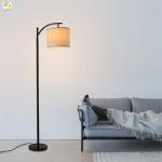 Arched Decorative Fabric Metal Modern Floor Lamp Simple Living Room Bedroom