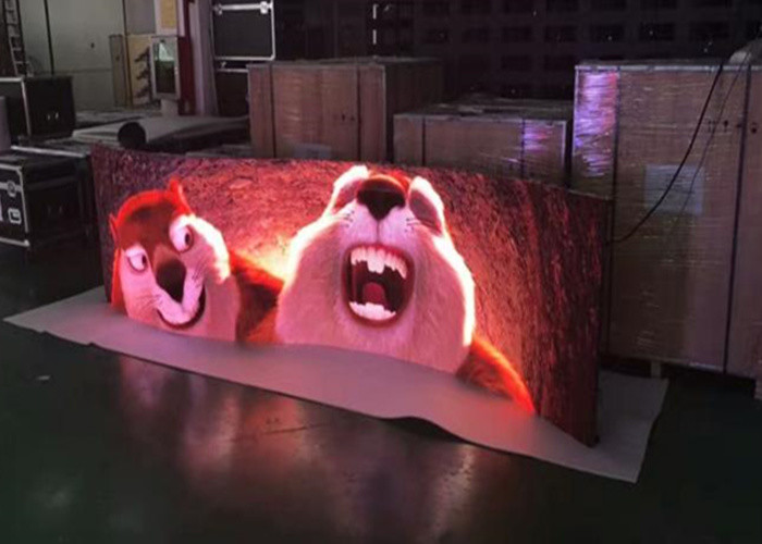 Flexible Indoor P5 Curved Led Video Wall For Advertisement , 5MM Pixel Pitch