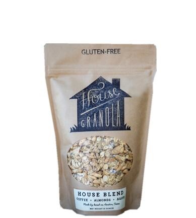 Printing Moisture-Proof Kraft Food Grade Packaging Small Wax Lined Paper Bags With Clear Window For Dried Food