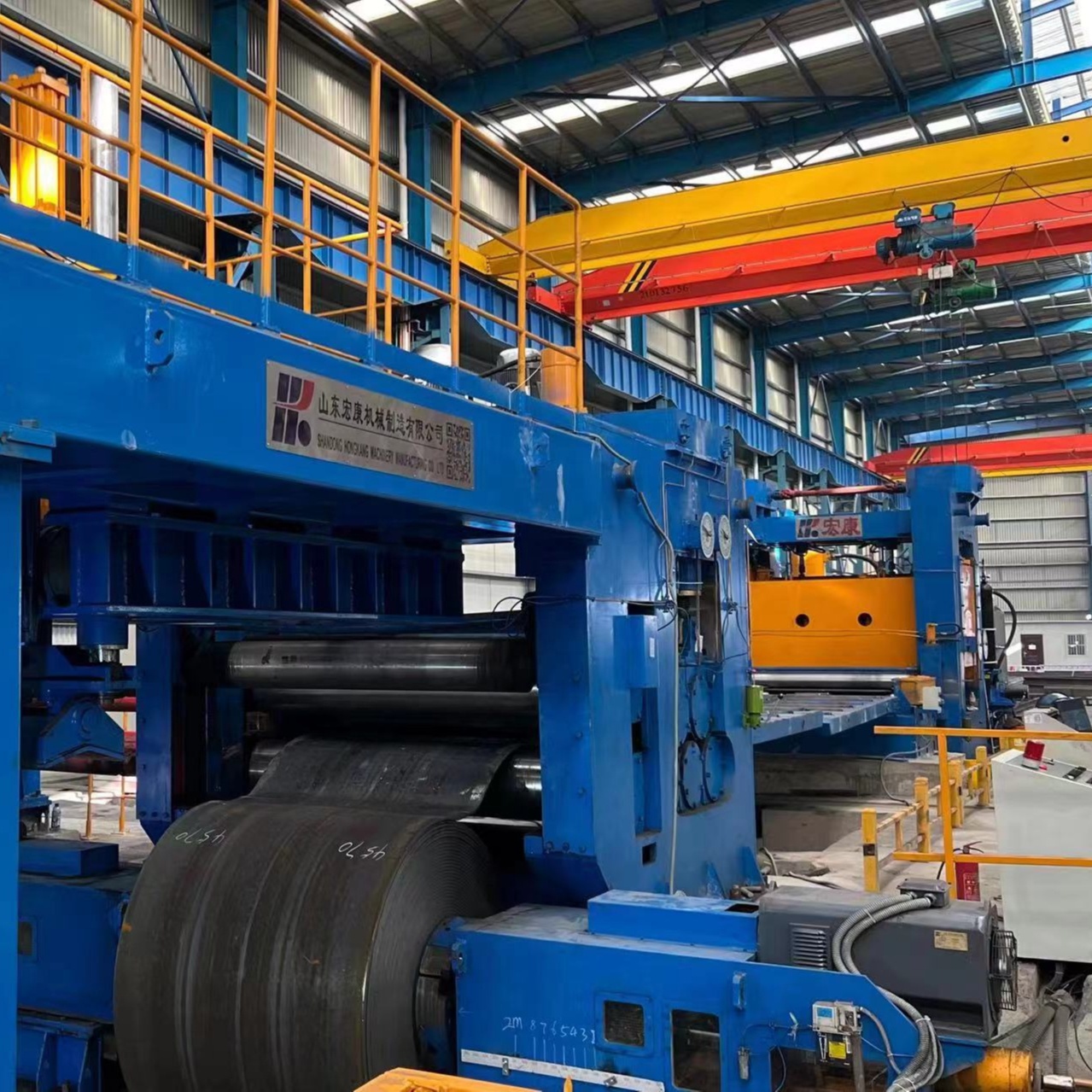 Video Outgoing-Inspection Provided Steel Mill Uncoiling and Leveling Cut to Length Line