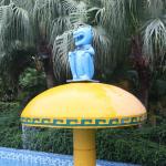 Ancient Mushroom Aqua Play Water Park Equipment / Water Spray Game
